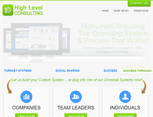 Tablet Screenshot of highlevelconsulting.com